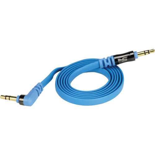 Scosche flatOUT - Flat Audio Cable (Blue, 3')