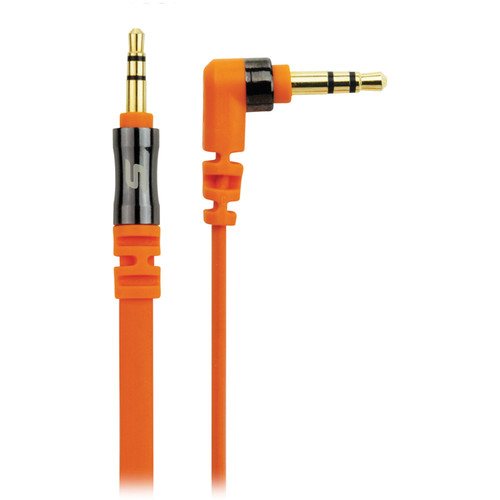 Scosche flatOUT - Flat Audio Cable (Orange, 3')