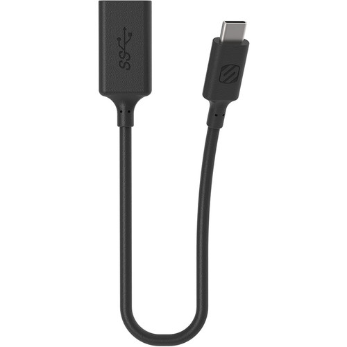 Scosche StrikeLine USB 3.0 Type-A Female to USB Type-C Male Adapter (6")
