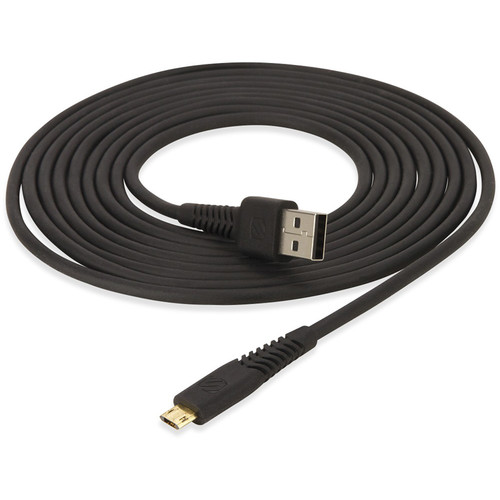 Scosche SyncAble HD USB 3.0 Type-A Male to Reversible Micro-USB Cable (10', Black)
