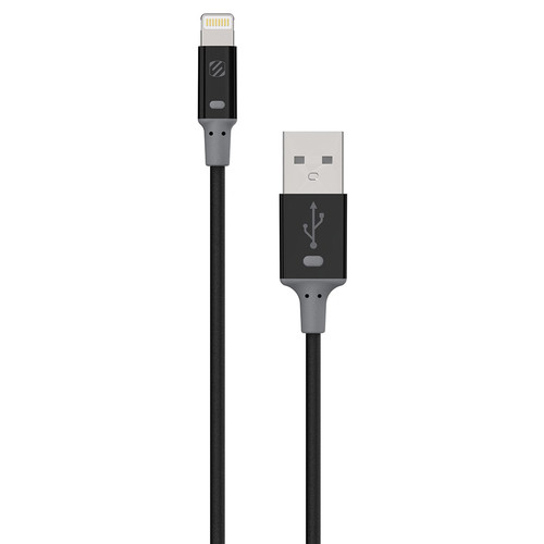 Scosche strikeLINE II Charge/Sync Cable for Lightning Devices (Black, 3')