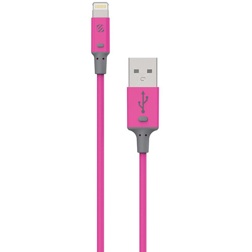Scosche strikeLINE II Charge/Sync Cable for Lightning Devices (Pink, 3')