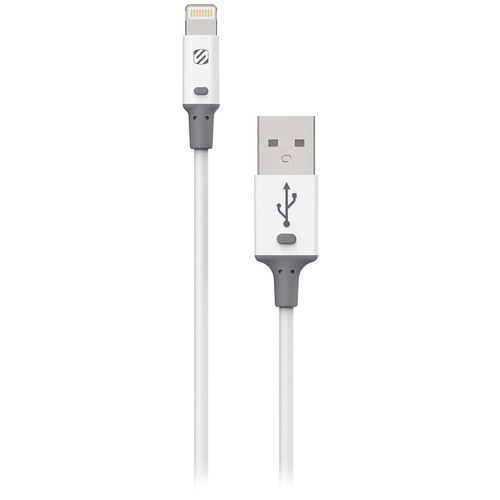 Scosche strikeLINE II Charge/Sync Cable for Lightning Devices (White, 3')