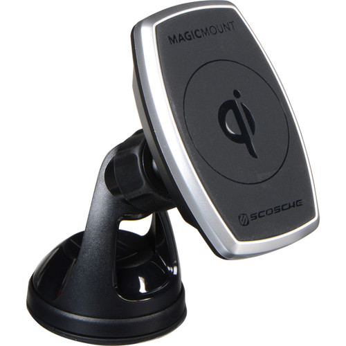 Scosche MagicMount Pro Qi Wireless Charging Magnetic Car Window/Dash Mount