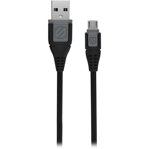 Scosche syncABLE micro USB Charge and Sync Cable (Black, 10')