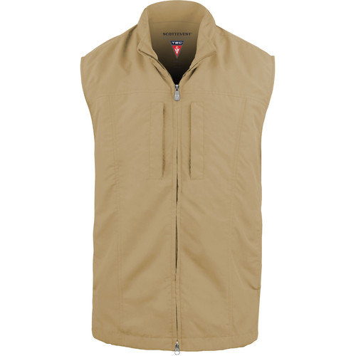 SCOTTeVEST RFID Travel Vest for Men (Small, Khaki)