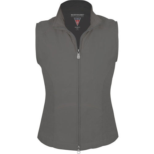 SCOTTeVEST RFID Travel Vest for Women (Small, Gray)