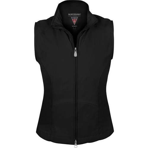 SCOTTeVEST RFID Travel Vest for Women (XL, Black)