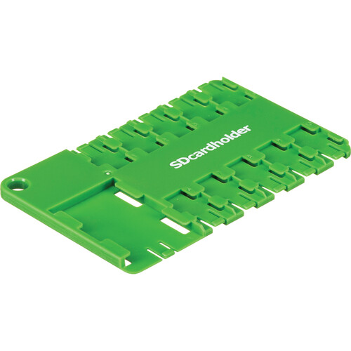 SD Card Holder microSD 10 Slot Cardholder (Green)