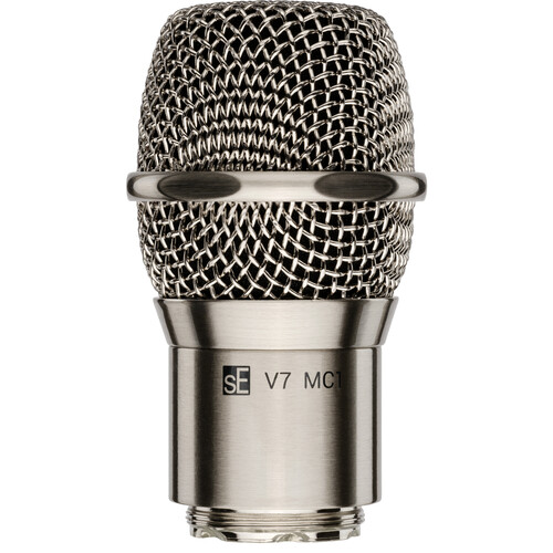 sE Electronics V7 MC1 Supercardioid Dynamic Microphone Capsule for Shure Wireless Handheld Transmitters (Brushed-Nickel Optic)