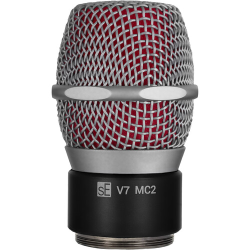 sE Electronics V7 MC2 Supercardioid Dynamic Microphone Capsule with MP03 Pouch (Black and Red)