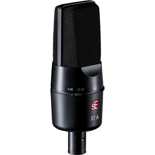 sE Electronics X1 A Medium-Diaphragm Cardioid Condenser Microphone (Black)