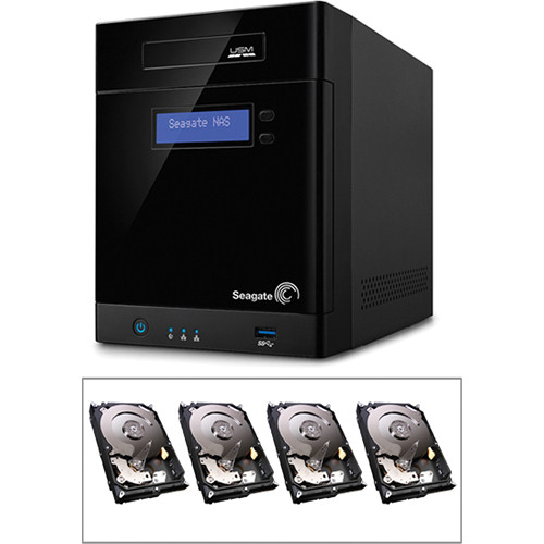Seagate STBP100 16TB (4 x 4TB) 4-Bay NAS Server Kit with Hard Drives