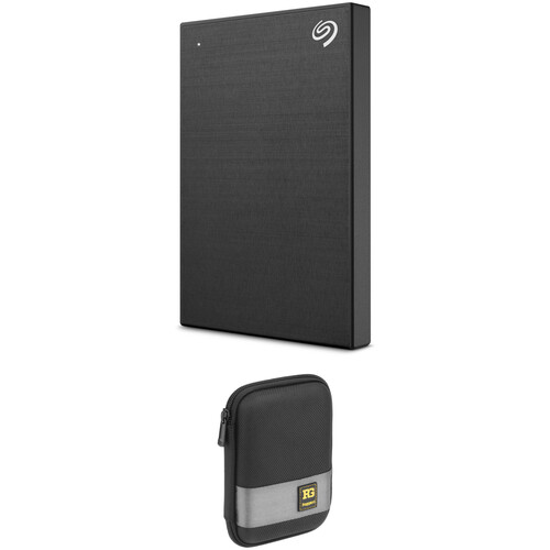 Seagate 2TB Backup Plus Slim USB 3.0 External HDD Kit with HCY-PVB Portable HDD Case