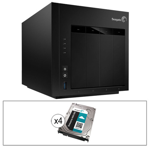 Seagate 24TB (4 x 6TB) 4-Bay NAS Pro Server Enclosure Kit with Drives