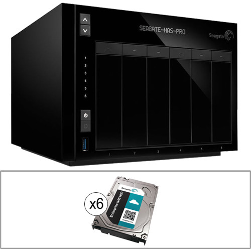 Seagate 36TB (6 x 6TB) 6-Bay NAS Pro Server Enclosure Kit with Drives