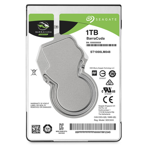 Seagate 1TB BarraCuda Compute 5400 rpm SATA 2.5" Internal HDD