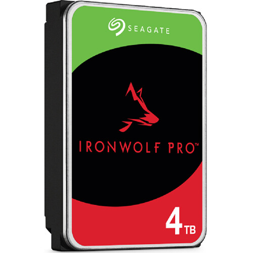 Seagate 4TB IronWolf Pro 7200 rpm SATA III 3.5" Internal NAS HDD (CMR, Retail)