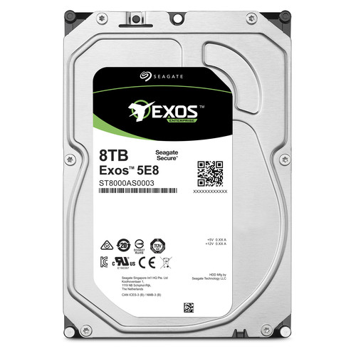 Seagate 8TB Exos 5E8 Internal SATA III Hard Drive ST8000AS0003