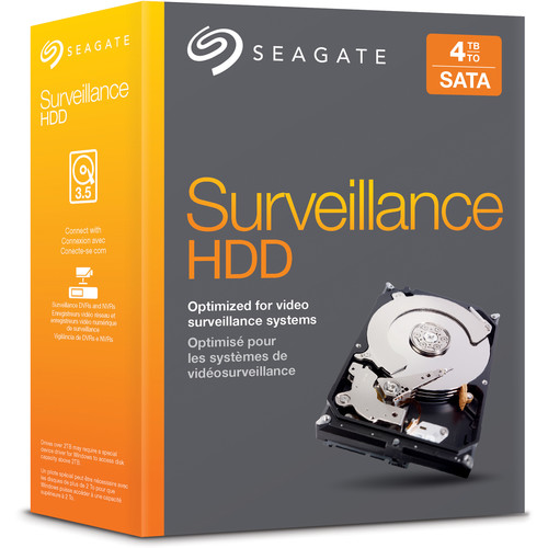Seagate HDD 4台セット Seagate STBD4000101 Surveillance SATA Hard Drive (4TB)