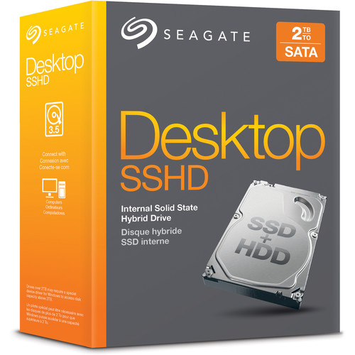 Seagate 2TB Desktop 3.5" SATA 6 GB/s Internal Solid-State Hybrid Drive