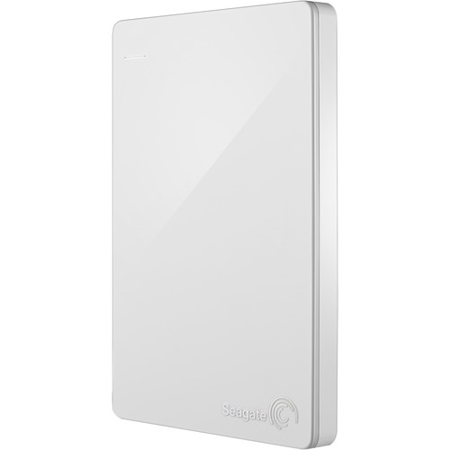 Seagate 2TB Backup Plus Slim Portable External USB 3.0 Hard Drive (White)