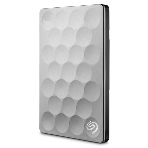 Seagate 2TB Ultra Slim Backup Plus Portable Hard Drive (Platinum)