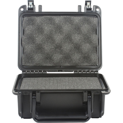 Seahorse SE120 Protective Hard Case with Interior Foam & Metal Keyed Locks (Black)