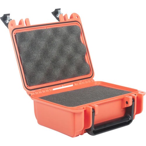 Seahorse SE120 Protective Hard Case with Interior Foam & Metal Keyed Locks (International Orange)