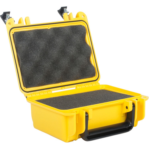 Seahorse SE120 Protective Hard Case with Interior Foam & Metal Keyed Locks (Safety Yellow)