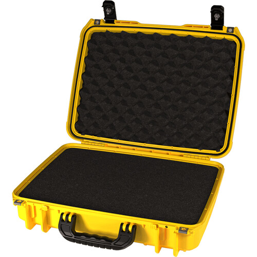 Seahorse 710CC Computer Case with Metal Keyed Locks (Foam, Safety Yellow)