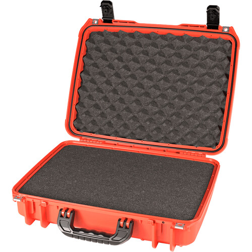 Seahorse 710CC Computer Case with Plastic Keyed Locks (Foam, International Orange)