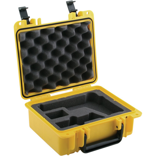 Seahorse SE-300 Hurricane Series Handgun Case with 4-Piece Pistol Foam Set (Yellow)
