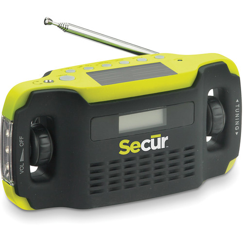 Secur Digital Solar Radio & LED Flashlight