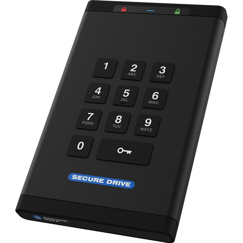 SecureData SecureDrive KP 1TB Encrypted HDD with Keypad Authentication