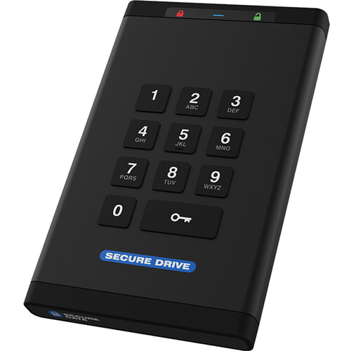 SecureData SecureDrive KP 500GB Encrypted HDD with Keypad Authentication