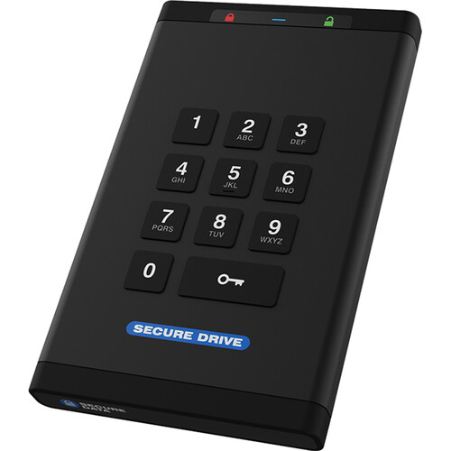SecureData SecureDrive KP 4TB Encrypted HDD with Keypad Authentication