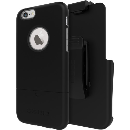 Seidio SURFACE Case for iPhone 6/6s with Holster (Black/Black)