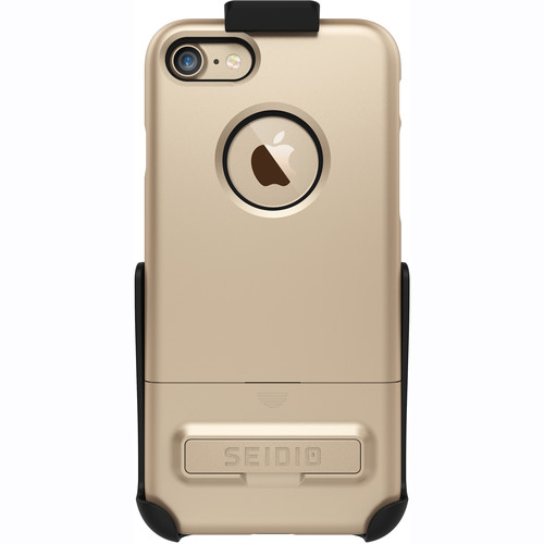 Seidio SURFACE Case for iPhone 7 with Holster (Gold/Black)
