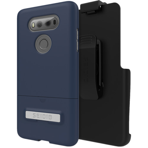 Seidio SURFACE Case with Kickstand and Holster for LG V20 (Midnight Blue/Gray)