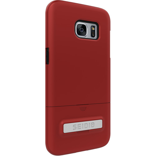 Seidio SURFACE Case with Kickstand for Galaxy S7 edge (Dark Red/Black)