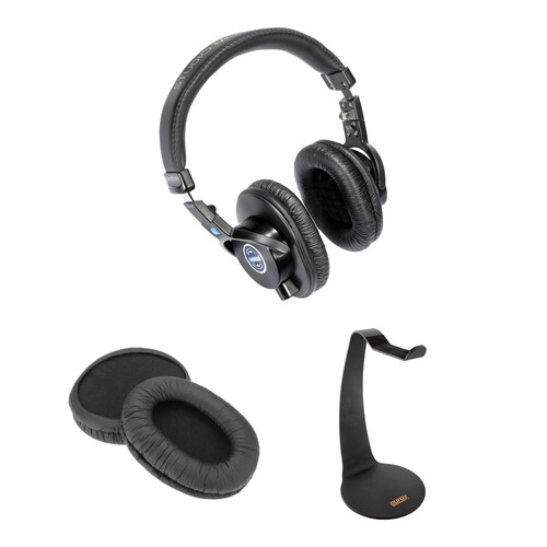 Senal SMH-1000 Professional Field and Studio Monitor Headphones Kit with Stand and Leather Earpads