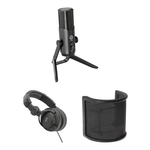 Senal UC4-B USB Professional Multi-Pattern Microphone Kit with Headphones, and Pop Filter
