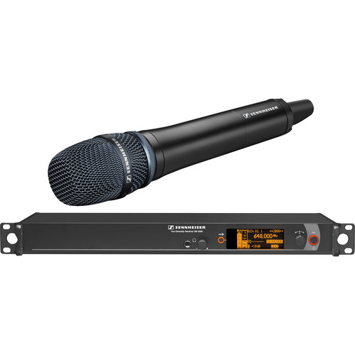 Sennheiser 2000H1-205 Wireless System with EM 2000 Receiver and SKM 2000 Handheld Transmitter with a KK205 Microphone Capsule (Aw 516-558 MHz, Black)