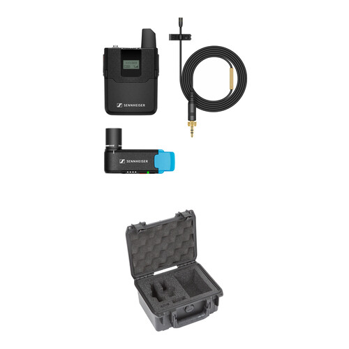 Sennheiser AVX-MKE2 SET Digital Camera-Mount Wireless Omni Lavalier Microphone System with Case Kit (1.9 GHz)