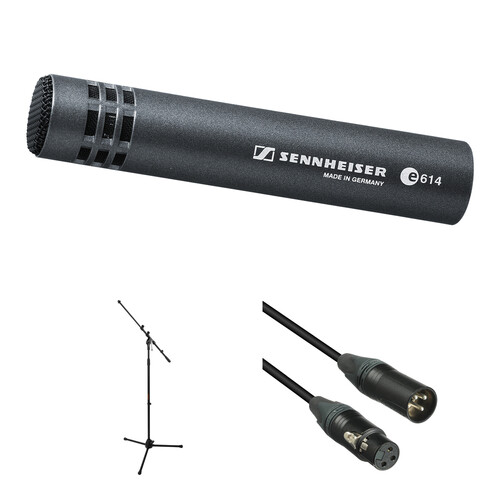 Sennheiser e 614 Supercardioid Condenser Microphone Kit with Stand and Cable