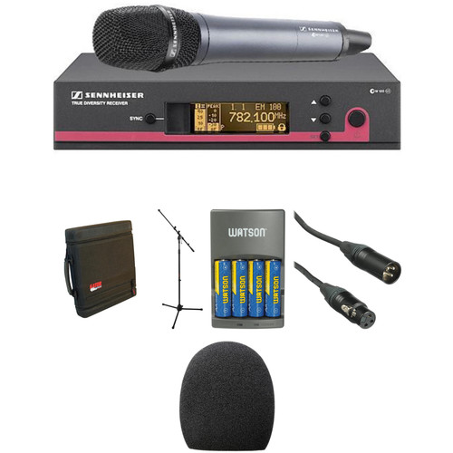 Sennheiser ew 135 G3 Handheld Microphone System, Mic Stand, and Case Kit (B: 626 to 668 MHz)