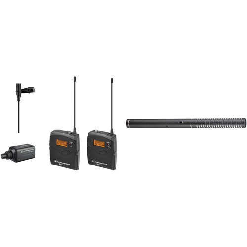Sennheiser ew 100 ENG G3 Wireless Combo Mic System and Rode Battery/Phantom Shotgun Mic Kit A (516-558 MHz)