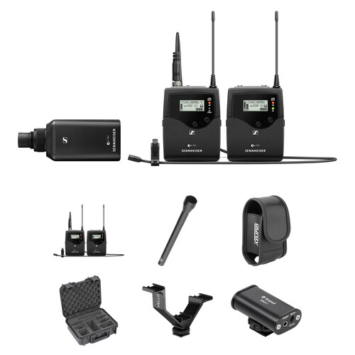 Sennheiser EW 500 G4 2-Person Camera-Mount Wireless Combo Microphone System Kit (AW+: 470 to 558 MHz)
