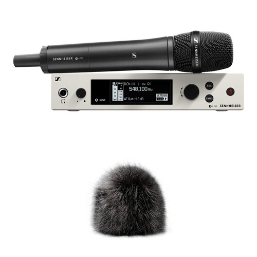 Sennheiser EW 500 G4-965 Wireless Handheld Microphone System with MMK 965 Capsule & Long-Haired Big Windbubble Kit (GW1: 558 to 608 MHz)